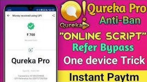 【ONLINE SCRIPT】💥Qureka Pro App Refer bypass Script !! Add ₹10+10+₹10 unlimited Paytm cash !!#Loot🔥