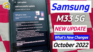 Samsung Galaxy M33 5G New Update October 2022 | Samsung M33  New Software Update