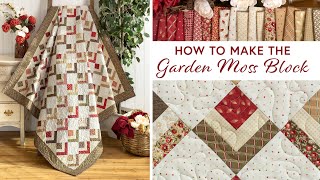 How to Make the Garden Moss Quilt Block | a Shabby Fabrics Tutorial
