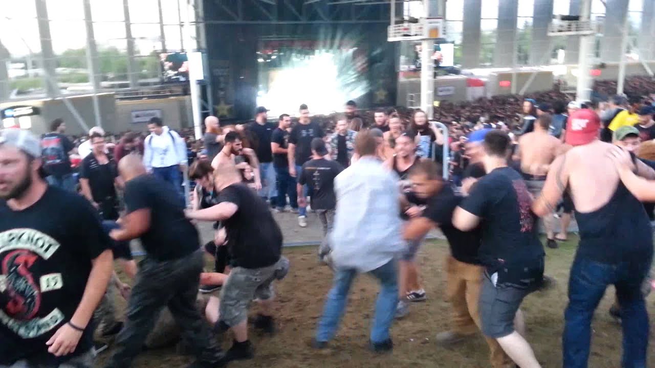 Lamb of God mosh pit YouTube