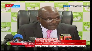 IEBC announces concerns in voter registration in various Counties