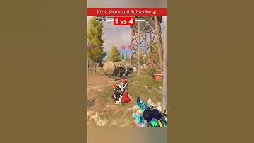 1 vs 4 - Squad wipe with misdirection class 🔥 #codmobile #callofdutymobile #shorts #short