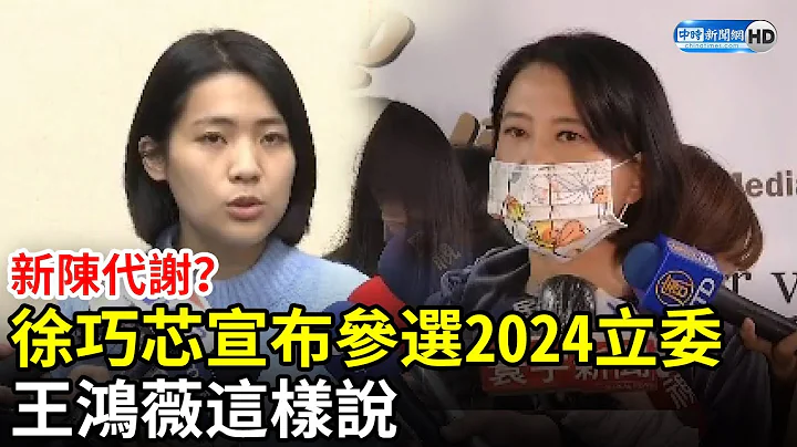 新陈代谢？徐巧芯喊“世代交替”参选2024立委　王鸿薇：我现在满脑子都是我的选举@ChinaTimes - 天天要闻