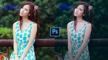 How To Edit Using Dramatic Colour Effects Into Photo In Photoshop