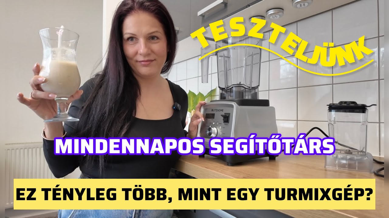 Több mint egy smoothie-gép? | BlitzHome Turmixgép Teszt🥤#banggood 