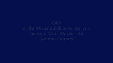 Delta Phi Lambda Sorority, Inc. GSU Gamma Chapter Lambda Class Reveal