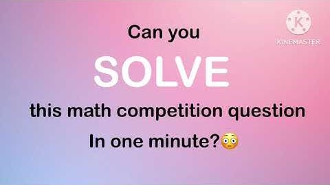 Can you solve this in a minute? | AMC 2022 12A Q8 | Infinite Geometric Series Trick
