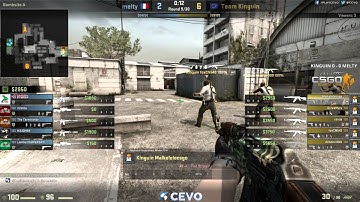 Team Kinguin vs. Melty - Game 1 (CEVO-P Placement Tournament CS:GO Season 8)  - Heliumbrella & Metuz