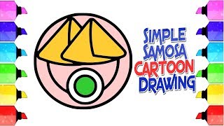 Simple Samosa Cartoon Drawing | #Drawing-Extra screenshot 1