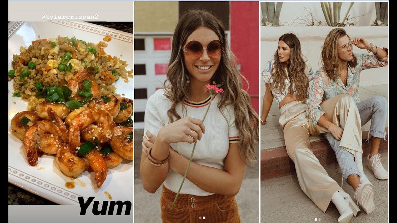 Angela and Tyler sharing with fan her skill cooking shrim and rice so delicious after big brother