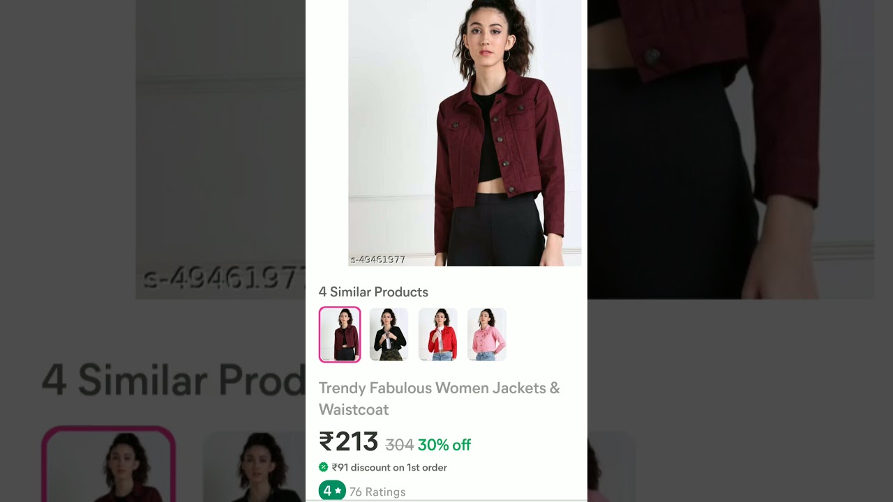 Meesho Denim Jackets Starting Rs.200 