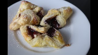 How to make super easy Cream Cheese and Blackberry Danishes   Under 15 min prep time