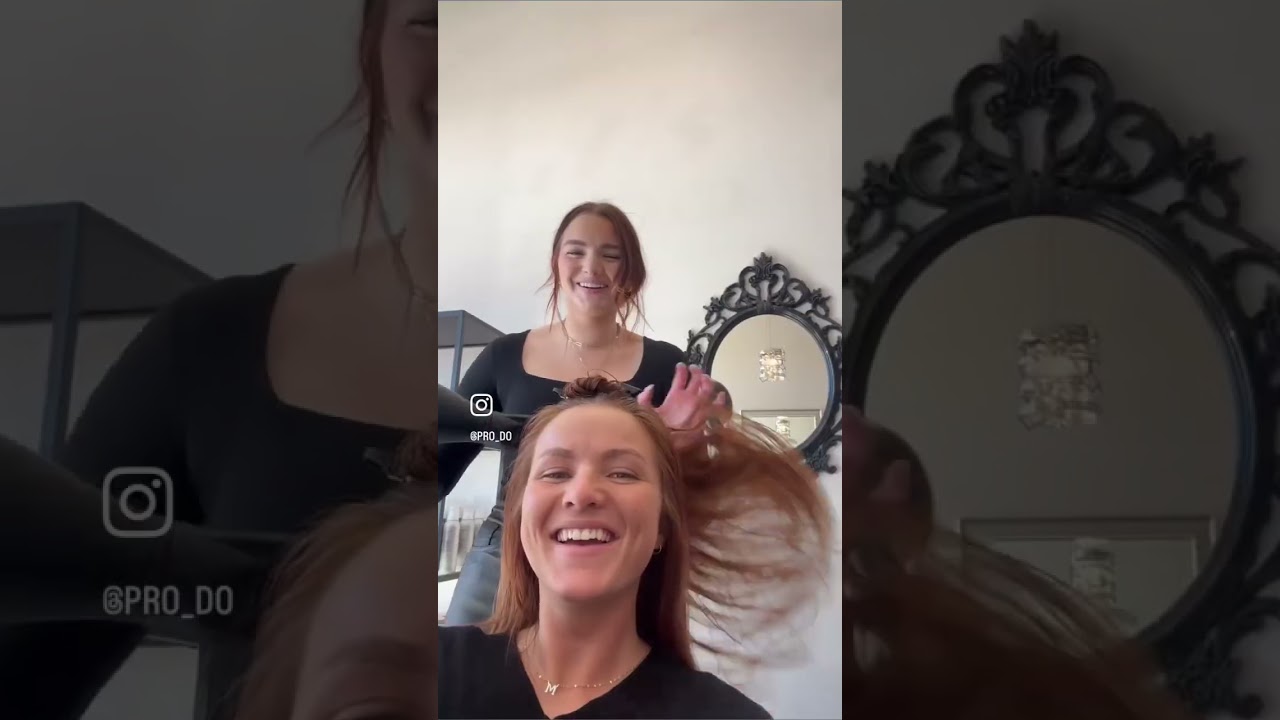 Getting your hair styled by a pro 😍 | pro Do Blow Dry Bar 