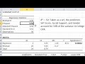 Multiple Regression in Excel - P-Value; R-Square; Beta Weight; ANOVA table (Part 2 of 3)