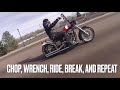 Quick chop on the fancy shovelhead and xmas trip his and her 4 speed hardtail adventures