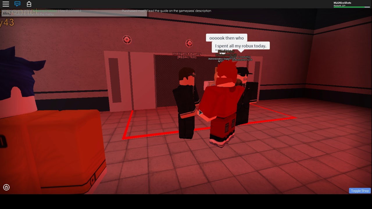 Rule 1 Following Rules Gets You Nowhere Roblox Scp Roleplay Suite 17 Youtube - redacted 1 roblox