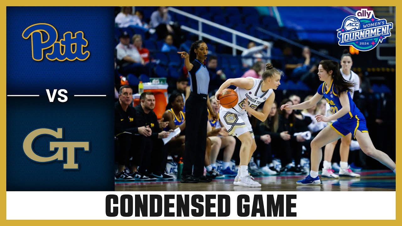 Pitt vs. Tech Condensed Game 2024 Ally ACC Women's Basketball