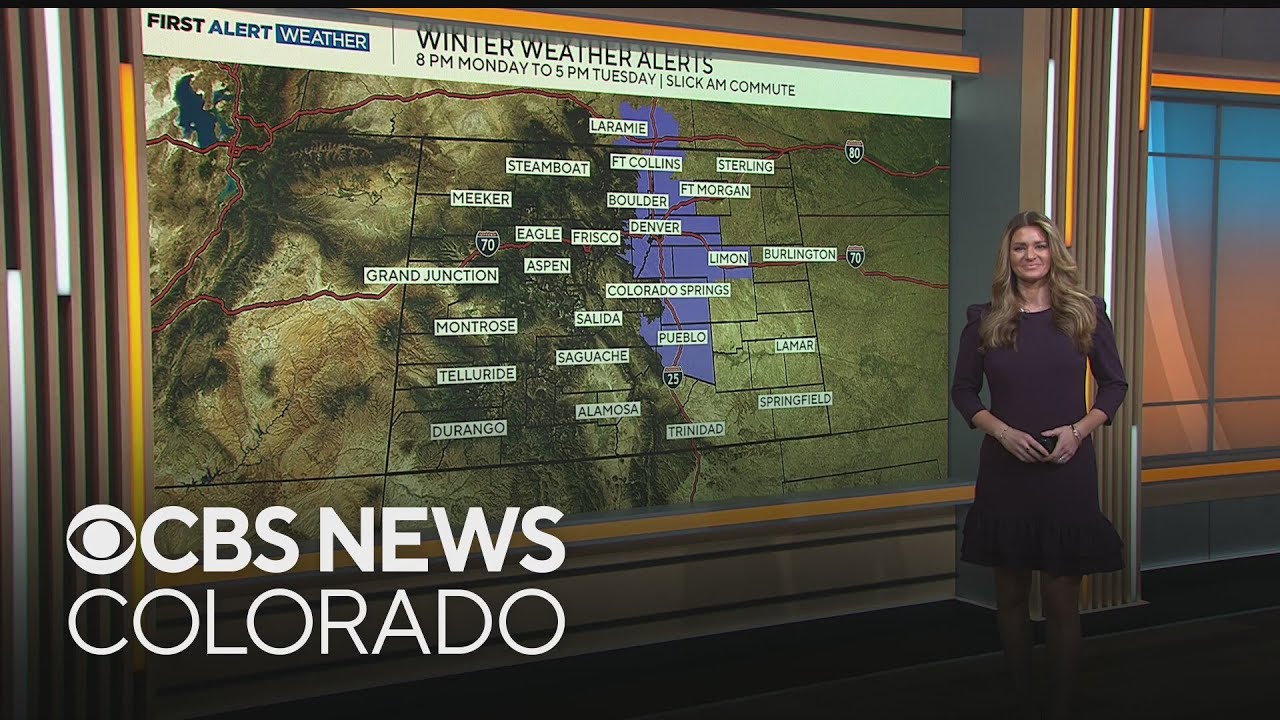 Cold but quiet for Monday but an incoming storm brings snow to Colorado ...