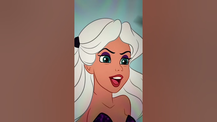 Ariel transforme in Ursula #disney #transformation #cartoon #glowup #digitalart #summeronshorts