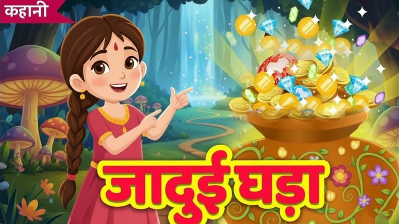 गरीब लकड़हारे का जादुई घड़ा। Hindi Story | Hindi Kahaniya | Moral Stories 