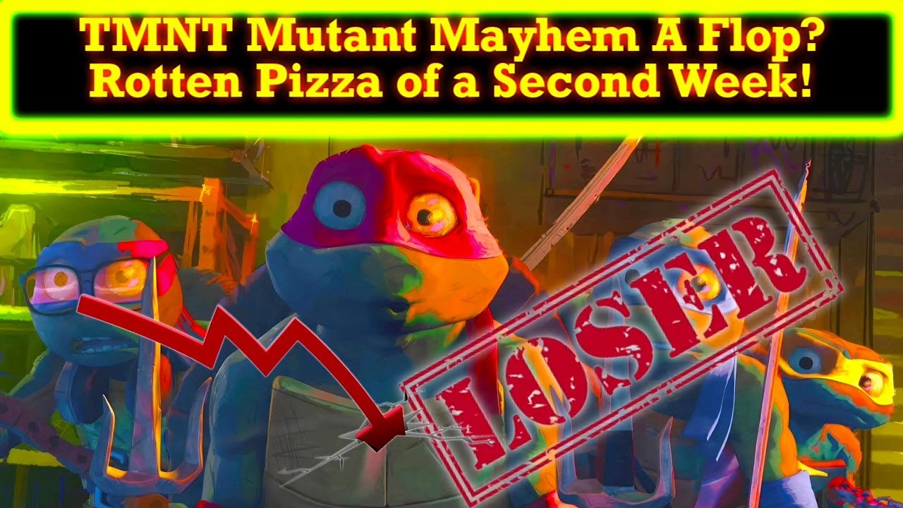 TMNT Mutant Mayhem Looks To Be A FLOP! Raised Theater Count! Less Tickets Purchased!