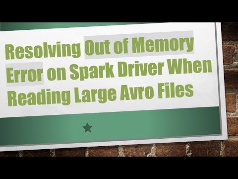 Resolving Out of Memory Error on Spark Driver When Reading Large Avro Files