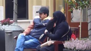 Burka Bikini Hijab - Muslim Woman Eating In Public - How To Eat With Burka