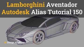 Autodesk Alias Tutorials – Lamborghini Aventador Part 150