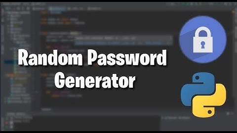 How to make a random password generator with python(Beginners)