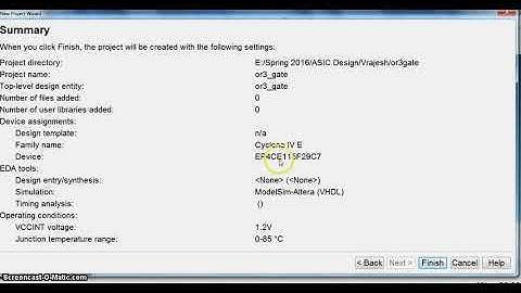 Digital Design using Quartus Prime :steps 1