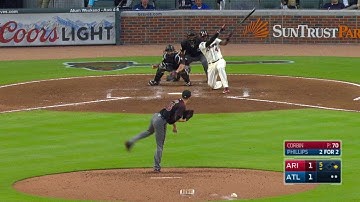 ARI@ATL: Phillips plates Inciarte with double to left