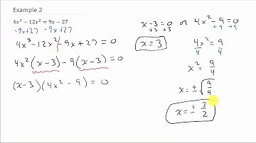 Solving Polynomial Equations by Factoring
