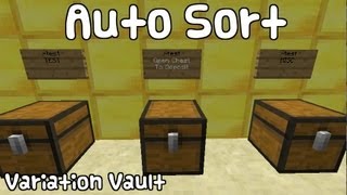 Minecraft Bukkit Plugin - Auto Sort - Chests that sort into groups!