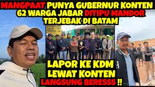 Download Lagu Manfaat Punya Gubernur Konten!! 62 Warga Jabar di Batam Ditipu Mandor. Langsung BERESS MP3 Download Lagu Manfaat Punya Gubernur Konten!! 62 Warga Jabar di Batam Ditipu Mandor. Langsung BERESS MP3