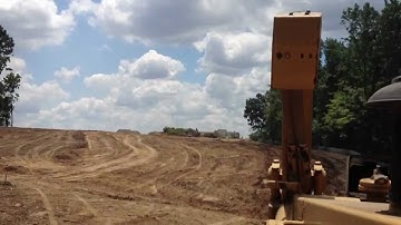 Cat d8 dozer and terex scraper