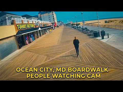 Ocean City, MD Boardwalk Live Cam, T-Shirt Factory View