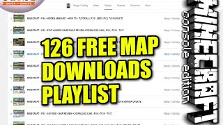 MINECRAFT - PS3 - 126 FREE MAP DOWNLOADS PLAYLIST - SHOWCASE ( PS4 )