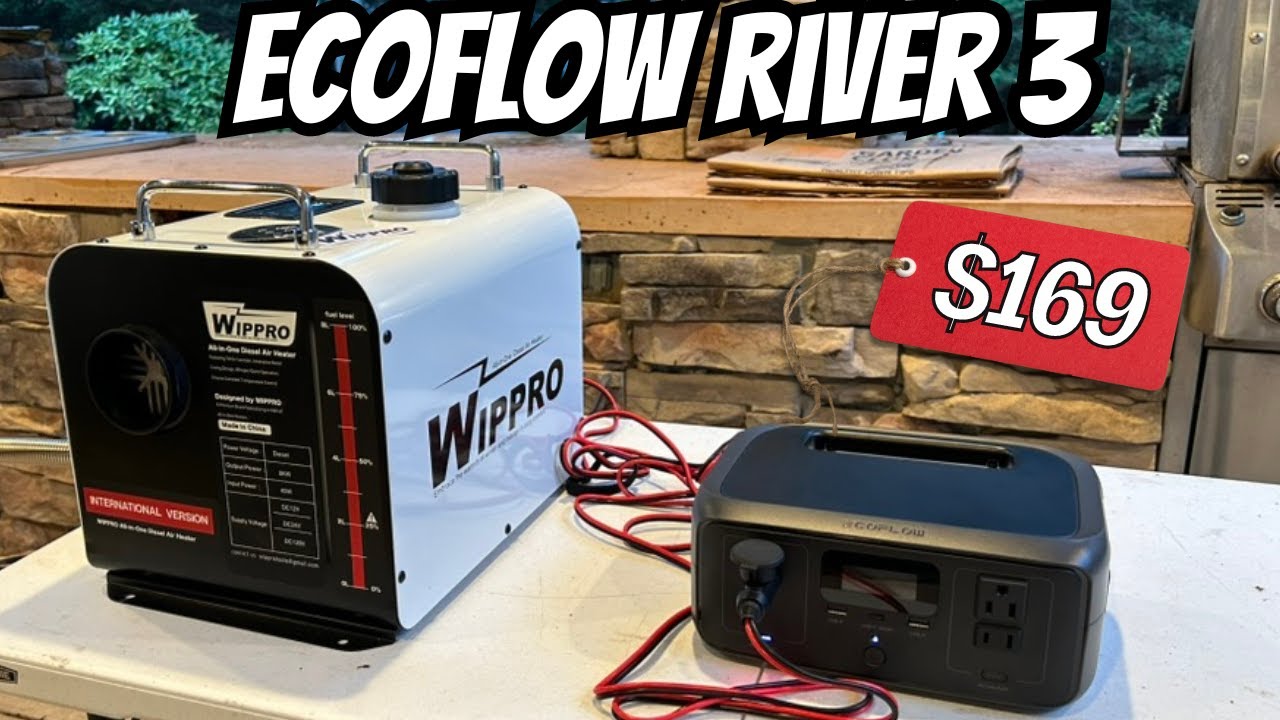 New Ecoflow River 3 Power Station Runs a Diesel Heater for 40 HOURS!
