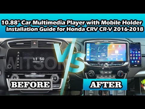 10.88' Car Multimedia Player with Mobile Holder Installation Guide for Honda CRV CR-V 2016-2018 (9332) video thumbnail