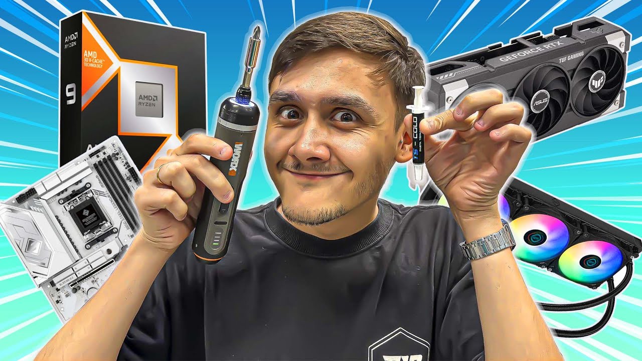 COMPREI AS PEÇAS DO PC E AGORA? Como montar um PC GAMER AM5 PASSO A PASSO c/ RTX 5060TI