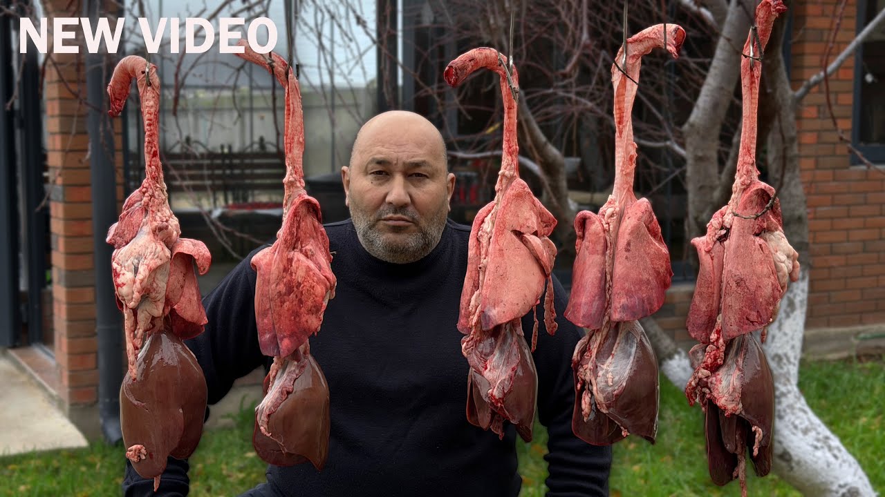 Шаурма из  бараньей печени и сердца!
