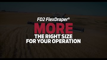 MacDon FD2 FlexDraper® | MORE | Right Size