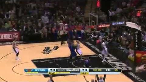 Steal of the Night   Manu Ginobili   Knicks vs Spurs   January 2  2014   NBA 2013 14 Season