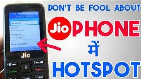 How To Use Hotspot in Jio Phone,Make or Enable WiFi hotspot in Jio Phone Share internet data?Truth