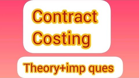 contract costing theory +formulas#impques ! Handwritten notes explanation easy language!bcom5sem