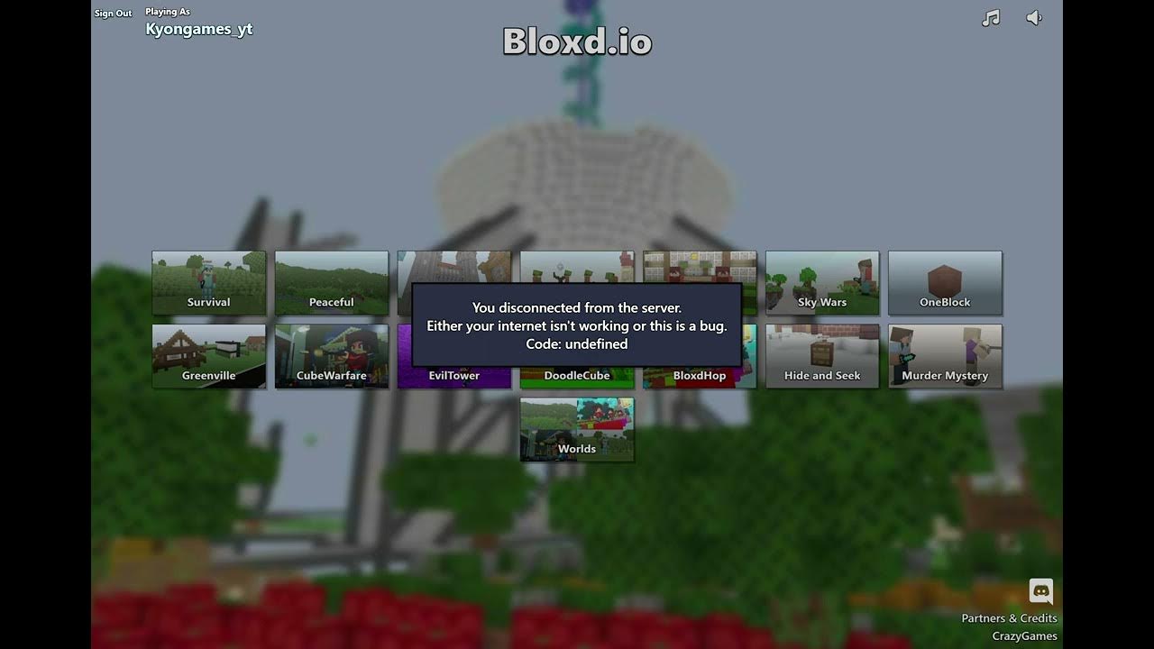 I got disconnected from the server in bloxd.io greenville : r/bloxd