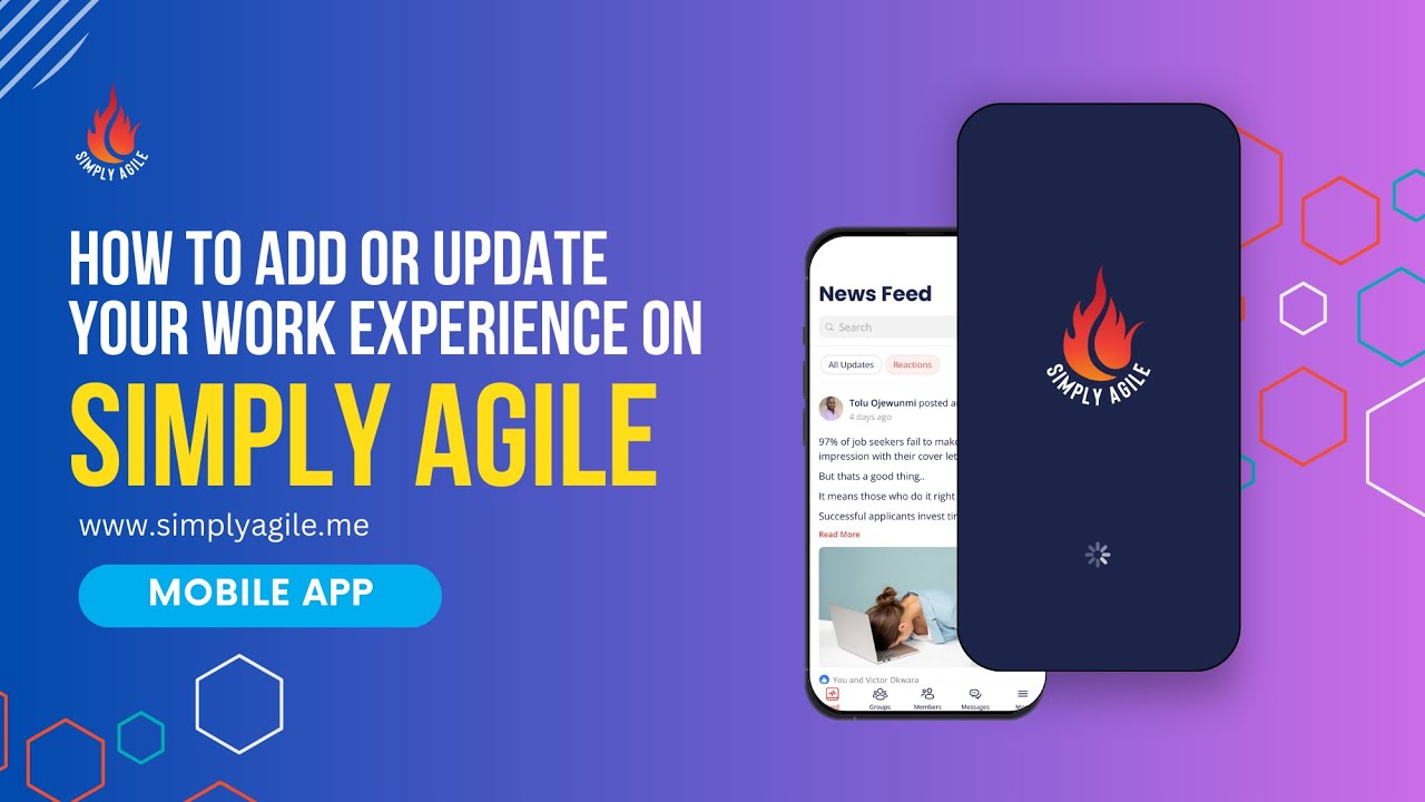How to Add or Update your Work Experience on Simply Agile App