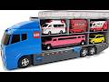 トミカ☆はたらくくるまのミニカーを開封しチェックしてコンボイへ収納します！Unboxing the Toy Cars and Storing it in Convoy.