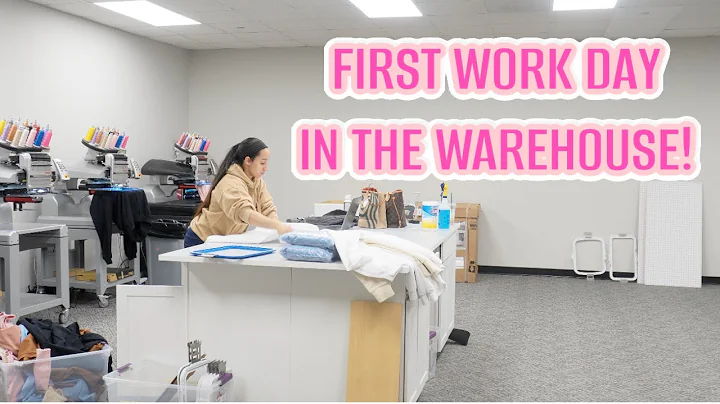 STUDIO VLOG! First Embroidery Work Day in the NEW ...