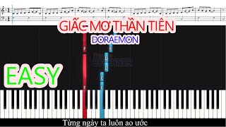 GIẤC MƠ THẦN TIÊN (DORAEMON ) - Yume wo Kanaete | Piano For Beginner